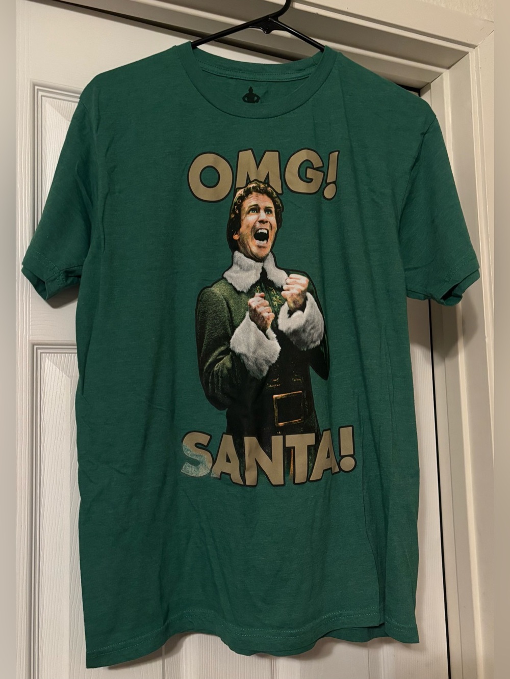 💛Elf “OMG! SANTA!“ t-shirt - size Medium